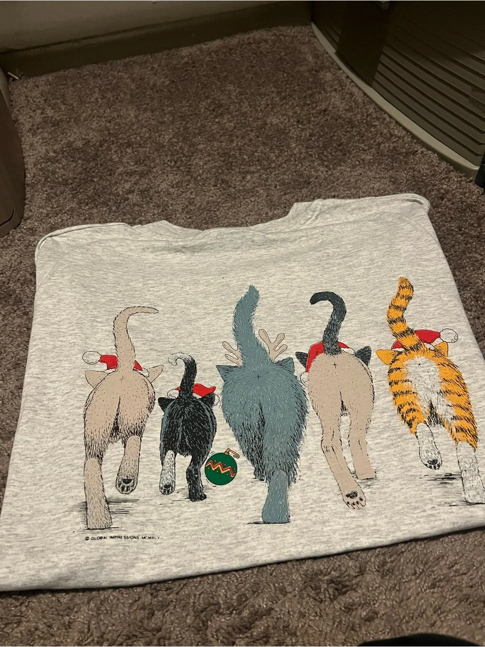 VTG 90’s Holiday Cats Graphic Tee
